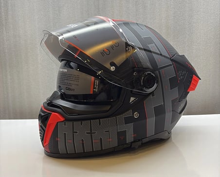 AXXIS KASK HAWK EVO SV TYPE STUDIO B5 MAT KIRMIZI/SİYAH
