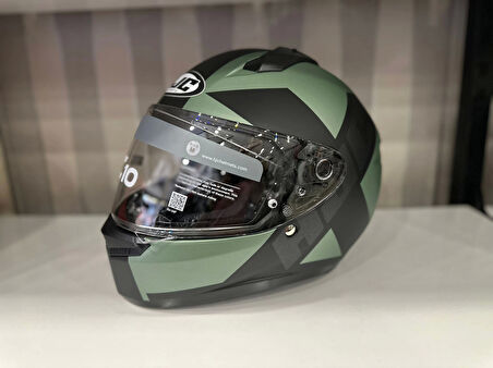 KASK HJC C10 KASK TEZ MC4SF MAT YEŞİL/SİYAH