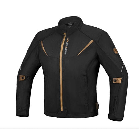 Scoyco JK194 Yazlık Fileli Motosiklet Montu Siyah/Gold