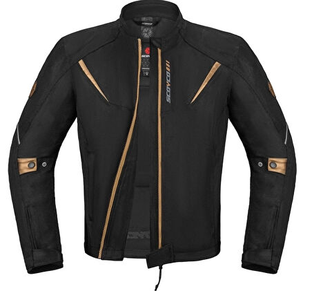 Scoyco JK194 Yazlık Fileli Motosiklet Montu Siyah/Gold
