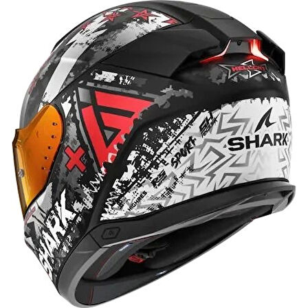 KASK SHARK SKWAL İ3 HELLCAT +RENKLİ CAM KIRMIZI