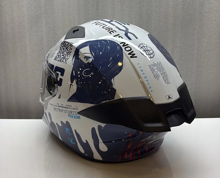 axxis kask ff132 fenix cyberpunk a7 parlak