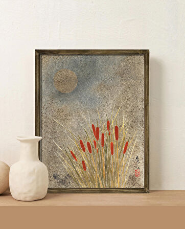 Japon Sanatı Çerçeveli Tablo No.2