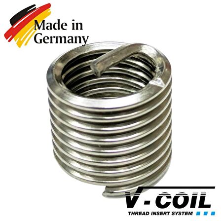 V-Coil M2.5 Helicoil Yay 2.5D (Yay Kapalı Uzunluğu 5mm) - 100 Adet