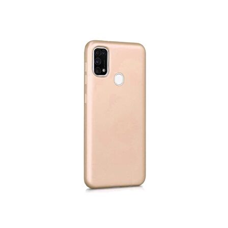 Smcase Samsung Galaxy M21 Kılıf Lüks Mat Silikon  Nano Ekran Koruyucu