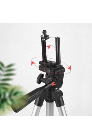 Profesyonel Fotoğraf Video Çekimi 150 Cm Telefon Ve Kamera Tutucu Tripot Ayak  Hediye Taşıma Çantalı