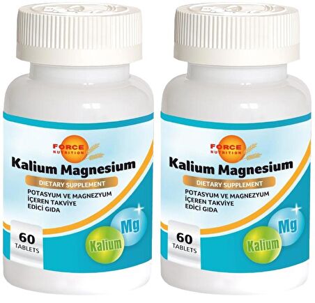 Kalium Magnesium 2x60 Tablet Potasyum Magnezyum