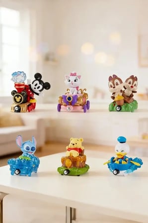 MINISO Disney Lisanslı Manyetik Tur Treni Blind Box – Koleksiyonluk Sürpriz Figür