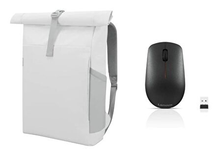 Lenovo 400 Kablosuz Mause ve Lenovo IdeaPad Gaming GX41H70101 Pro Set - Beyaz