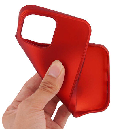 Gpack Apple iPhone 13 Pro Max Kılıf Korumalı Mat Soft Premier SilikonNano Glass