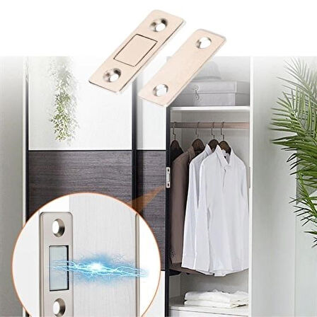 caselka® 2 Çift Çok Amaçlı Kapı Kapak Dolap Çekmece Mobilya Durdurucu Kapatıcı Mıknatıslar