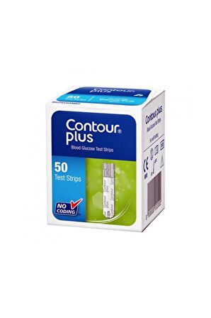 CONTOUR PLUS Kan Şekeri Ölçüm Stribi 1 Kutu 50 Adet