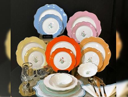 Royking Rose Garden 24 Parça Yemek Takımı SMC 015