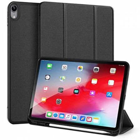 Polham iPad Air 4 Kılıf Soft TPU Kılıf iPad Air 4 10.9 Katlanabilir Standlı Kalem Yerli Mıknatıslı