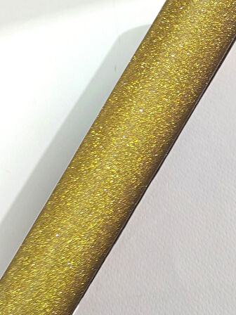 Sarı Simli Yapışkanlı Asetat 45x200 cm - 1 Adet 