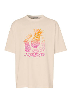 12255642 0 Yaka Erkek Tshirt - KOYU BEJ
