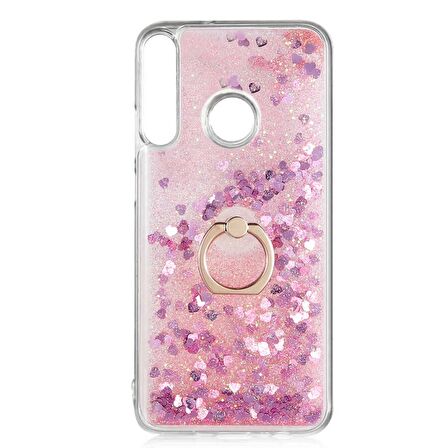 Smcase Huawei P40 Lite E Kılıf Milce Yüzüklü Sulu Silikon