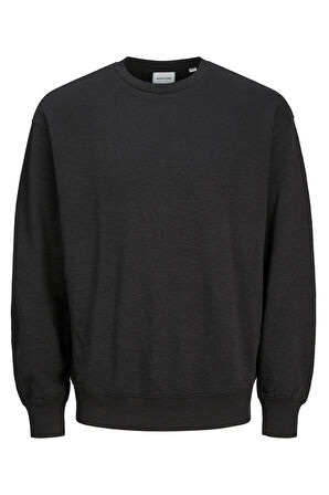 Erkek Bisiklet Yaka Düz Renk Sweatshirt - Charge