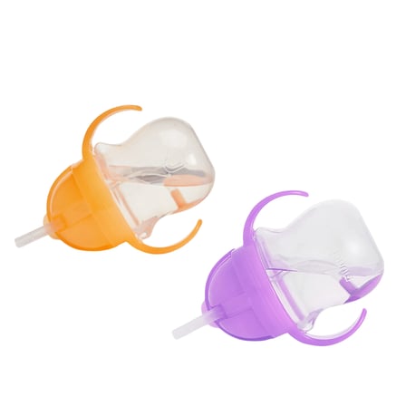 Munchkin Tıklama Kilitli Uçlu Alıştırma Bardağı 6AY+207 ml ,turuncu ve Mor