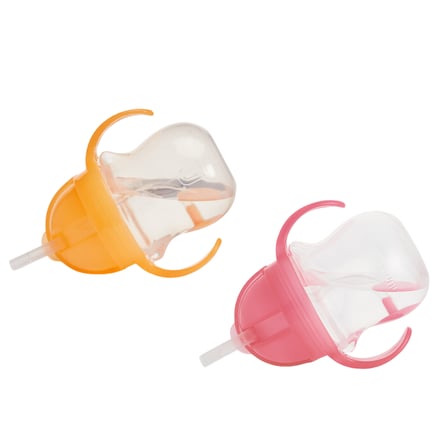 Munchkin Tıklama Kilitli Uçlu Alıştırma Bardağı 6AY+207 ml ,turuncu ve Pembe