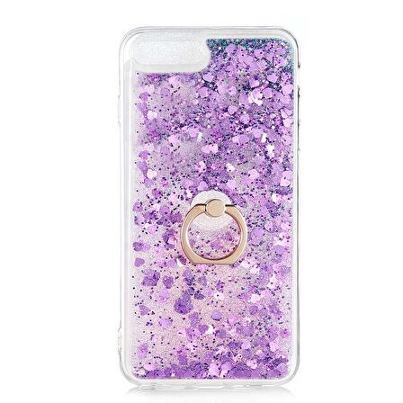 Smcase iPhone 8 Plus Kılıf Milce Yüzüklü Sulu Silikon