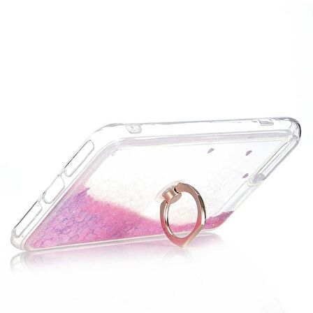 Smcase iPhone 11 Pro Max Kılıf Milce Yüzüklü Sulu Silikon