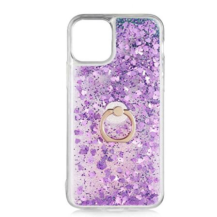 Smcase iPhone 11 Pro Kılıf Milce Yüzüklü Sulu Silikon