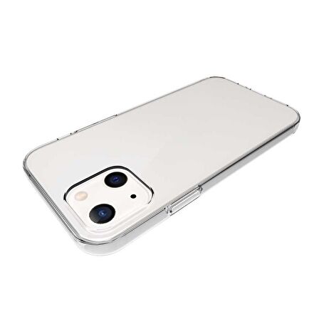 Gpack Apple iPhone 13 Kılıf Süper Silikon Korumalı Şeffaf