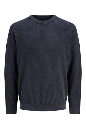 JPRBLUBASTIAN WASHED KNIT CREW NECK  Triko kazak 12271331