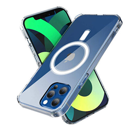 Gpack Apple iPhone 13 Kılıf Wireless Tacsafe Antishock Ultra Koruma Sert Kapak