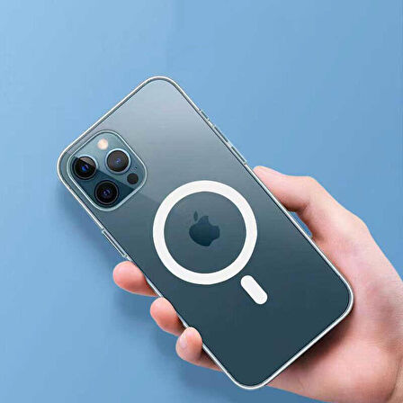 Gpack Apple iPhone 13 Pro Max Kılıf Wireless Tacsafe Antishock Ultra Koruma Sert Kapak