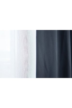 Lacivert Pilesiz Büzgülü Ekstraforlu Işık Geçirmez Blackout Fon Perde