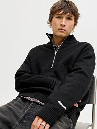 JORNORREBRO Örgü Yarım Fermuarlı Kazak 12282749