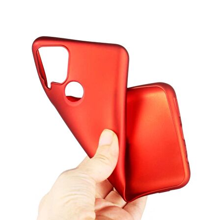 Smcase Realme C15 Kılıf Lüks Mat Silikon  Nano Ekran Koruyucu