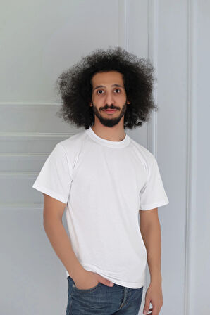 Erkek Slim Fit Sıfır Yaka Fanila T-Shirt 