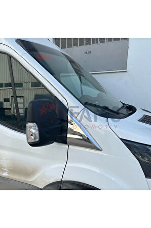 Ford Transit Krom Kelebek Cam Nikelajı 2 Parça 2013> Paslanmaz Çelik