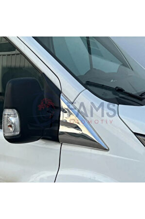 Ford Transit Krom Kelebek Cam Nikelajı 2 Parça 2013> Paslanmaz Çelik