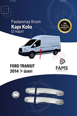 Ford Transit Krom Kapı Kolu 2 Kapı 5 Parça 2014 Üzeri P. Çelik