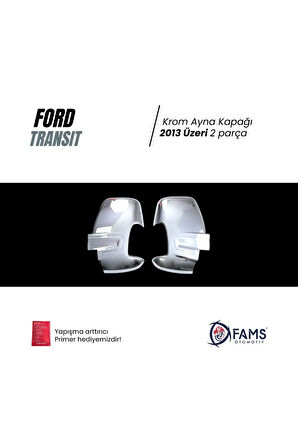 F. Transit Uyumlu Krom Ayna Kapağı 2 Prç. 2013 Üzeri P.çelik