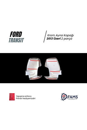 F. Transit Uyumlu Krom Ayna Kapağı 2 Prç. 2013 Üzeri P.çelik
