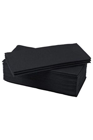 IKEA Mottaga 25 Adet Peçete 38x38 cm - Siyah
