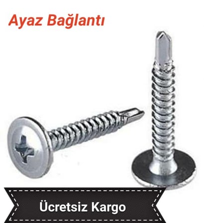 AY-CİV 3.9X13 Rysb Matkap Uçlu Vida Pul Başlı 100 Adet