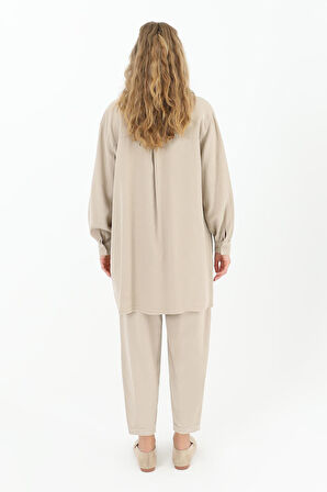 Puane Cep Kapağı Taş Çakmalı Kadın Tunik 10527