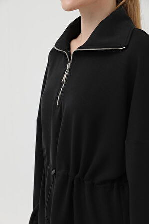 Loreen Kadın Beli Lastik Detaylı Yakası Fermuarlı Takım - 20608TKM