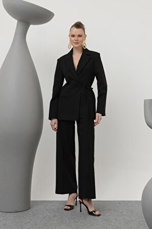 Soul Kadın Biye Bağlamalı Blazer Ceket 32173CKT