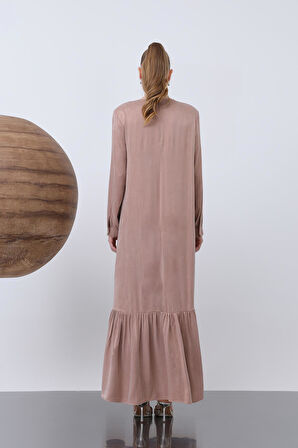 Puane Kadın Önü Nakışlı Ve İşlemeli Elbise 12597ELB