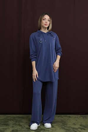 Puane Kadın D Toka Detaylı Asimetrik Takım- 4386TKS