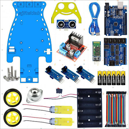 MESLEK LİSESİ ROBOTİK KODLAMA DERSİ ARDUİNO UYGULAMA EĞİTİM SETİ + ARAÇ KİTİ