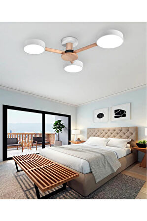 Conza Ahşap Led Avize