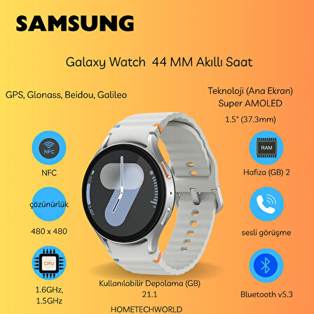 Samsung Galaxy Watch  44 MM Akıllı Saat (Samsung Türkiye Garantili)